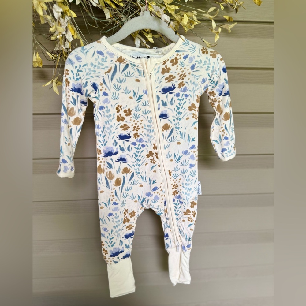 Bamboo Baby Pajmas - Floral One Piece
